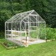 Gewächshaus 5m² aus Aluminium und Blankglas Popular 86 - Halls