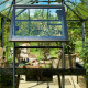 Gewächshaus anthrazit Grand Oase 13m² Aluminium und 3mm Sicherheitsglas - Juliana