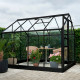 Gewächshaus 5m² aus schwarzem Aluminium und Sicherheitsglas Popular 86 - Halls