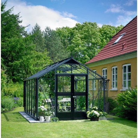 Gewächshaus 10,9m² Aluminium und Sicherheitsglas Premium – Juliana
