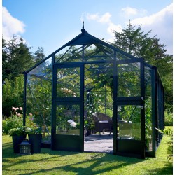 Gewächshaus 8,8m² Aluminium und Sicherheitsglas Premium - Juliana