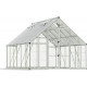 Gewächshaus Balance 11m² aus Aluminium und Hybridpolycarbonatplatten, silbergrau – Canopia by Palram