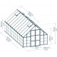 Gewächshaus Balance 18,4m² aus Aluminium und Hybridpolycarbonatplatten, silbergrau – Canopia by Palram