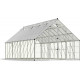 Gewächshaus Balance 18,4m² aus Aluminium und Hybridpolycarbonatplatten, silbergrau – Canopia by Palram