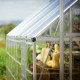 Gewächshaus Balance 18,4m² aus Aluminium und Hybridpolycarbonatplatten, silbergrau – Canopia by Palram
