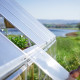 Gewächshaus Balance 18,4m² aus Aluminium und Hybridpolycarbonatplatten, silbergrau – Canopia by Palram