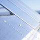 Gewächshaus Balance 18,4m² aus Aluminium und Hybridpolycarbonatplatten, silbergrau – Canopia by Palram