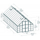 Gewächshaus Balance 22m² aus Aluminium und Hybridpolycarbonatplatten, silbergrau – Canopia by Palram