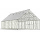 Gewächshaus Balance 22m² aus Aluminium und Hybridpolycarbonatplatten, silbergrau – Canopia by Palram