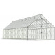 Gewächshaus Balance 29,3m² aus Aluminium und Hybridpolycarbonatplatten, silbergrau – Canopia by Palram