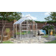 Gewächshaus Venus 2,5m² aus Aluminium und 3mm Sicherheitsglas - Vitavia