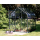 Gewächshaus Orion 5,0m² schwarz aus Aluminium und 3mm Sicherheitsglas - Vitavia