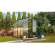 Gewächshaus Orion 5,0m² schwarz aus Aluminium und 3mm Sicherheitsglas - Vitavia