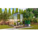 Gewächshaus Orion 3,8m² schwarz aus Aluminium und 3mm Sicherheitsglas - Vitavia