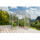 Gewächshaus Zeus 6200 aus Aluminium, 3mm Sicherheitsglas und 10mm Polycarbonatplatten - Vitavia