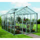 Gewächshaus Zeus 10000 aus Aluminium, 3mm Sicherheitsglas und 10mm Polycarbonatplatten - Vitavia