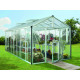 Gewächshaus Zeus 15700 aus Aluminium, 3mm Sicherheitsglas und 10mm Polycarbonatplatten - Vitavia