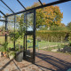 Gewächshaus 15,1m² Jubii 60 aus schwarzem Aluminium und 3mm Sicherheitsglas - Juliana