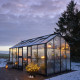 Gewächshaus 15,1m² Jubii 60 aus schwarzem Aluminium und 3mm Sicherheitsglas - Juliana