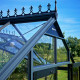 Gewächshaus Orangerie 21,5m² aus schwarzem Aluminium und Sicherheitsglas 3mm - Juliana