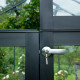 Gewächshaus Orangerie 21,5m² aus schwarzem Aluminium und Sicherheitsglas 3mm - Juliana