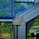 Gewächshaus Orangerie 21,5m² aus schwarzem Aluminium und Sicherheitsglas 3mm - Juliana