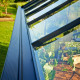 Gewächshaus Orangerie 21,5m² aus schwarzem Aluminium und Sicherheitsglas 3mm - Juliana