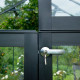 Gewächshaus Grand Oase 25,6m² aus schwarzem Aluminium und Sicherheitsglas 3mm - Juliana