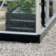 Fundamentrahmen für Gewächshaus Grand Oase 25,6m² aus verzinktem Stahl in Schwarz - Juliana