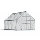 Gewächshaus Essence 11,8m² aus Aluminium und Polycarbonat, silbergrau – Canopia von Palram