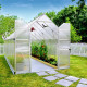 Gewächshaus Essence 11,8m² aus Aluminium und Polycarbonat, silbergrau – Canopia von Palram