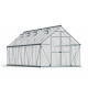 Gewächshaus Essence 14,7m² aus Aluminium und Polycarbonat, silbergrau – Canopia von Palram