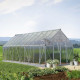 Gewächshaus Essence 14,7m² aus Aluminium und Polycarbonat, silbergrau – Canopia von Palram