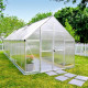 Gewächshaus Essence 14,7m² aus Aluminium und Polycarbonat, silbergrau – Canopia von Palram