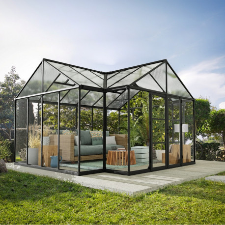Gewächshaus Triomphe 16m² aus Aluminium und Polycarbonat – Canopia von Palram
