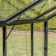 Gewächshaus 3,3m² Sanus L3 aus schwarzem Aluminium und Sicherheitsglas - Gampre