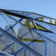 Gewächshaus 3,3m² Sanus L3 aus schwarzem Aluminium und Sicherheitsglas - Gampre