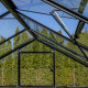 Gewächshaus 3,3m² Sanus UP! L3 aus schwarzem Aluminium und Sicherheitsglas - Gampre