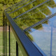 Gewächshaus 7,92m² Sanus UP! L8 aus schwarzem Aluminium und Sicherheitsglas - Gampre