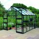 Gewächshaus 8,13m² aus Sicherheitsglas Cotswold Blockley 810 schwarz - Halls