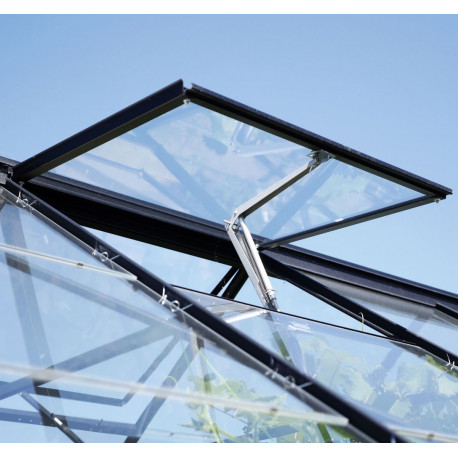 Dachfenster – schwarzes Aluminiumrahmen ohne Verglasung – für Vitavia-Gewächshäuser