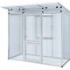 Gewächshaus mit Pultdach 2,56m² aus Aluminium und 10mm Polycarbonatplatten Linea I - pressblank - KGT