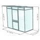 Gewächshaus mit Pultdach 2,56m² aus Aluminium und 10mm Polycarbonatplatten Linea I - anthrazit-grau - KGT
