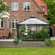 Gewächshaus OASE 13,54m² Anthrazit aus Sicherheitsglas 3mm Juliana