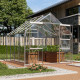 Gewächshaus Mars 6,7m² aus Aluminium und 3mm Sicherheitsglas - Vitavia