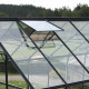 Gewächshaus Melissa 2,5m² in Anthrazit aus Aluminium und Sicherheitsglas + Fundamentrahmen inkl. - Natura Lams