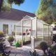 Gewächshaus 5,06m² aus Aluminium und 10mm Polycarbonatplatten Rose II - pressblank - KGT
