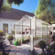Gewächshaus 7,53m² aus Aluminium und 10mm Polycarbonatplatten Rose III - pressblank - KGT