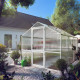 Gewächshaus 7,53m² aus Aluminium und 10mm Polycarbonatplatten Rose III - pressblank - KGT