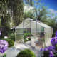 Gewächshaus 12,74m² aus Aluminium und 10mm Polycarbonatplatten Orchidee IV - pressblank - KGT
